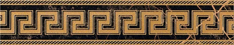 Керамогранит 240203 MARBLE FASCIA GRECA LAPPATA NERO 11,5x58,5