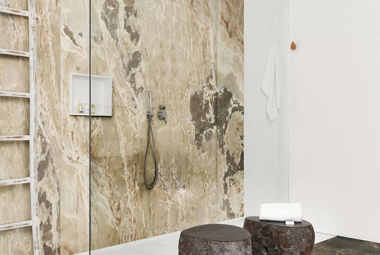 Керамогранит 765967 Onyx&More Golden Porphyry STR Ret 6mm 60x120