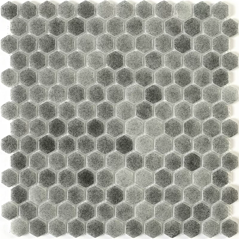 Мозаика STP-GR012-HEX стекло (25) 300х300