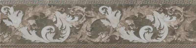 Керамогранит 240236 MARBLE FASCIA BAROCCA GRIGIO LEV 14,4x58,5