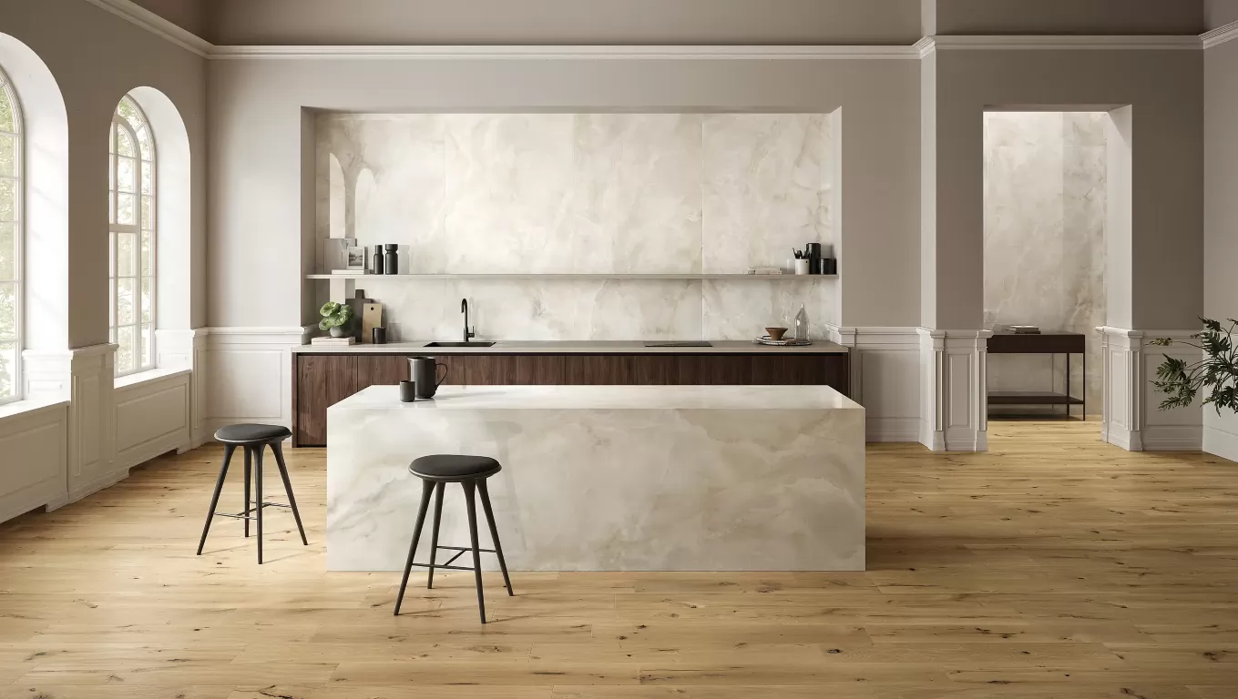Керамогранит 05447 Pearl White Lev/Ret 60x120