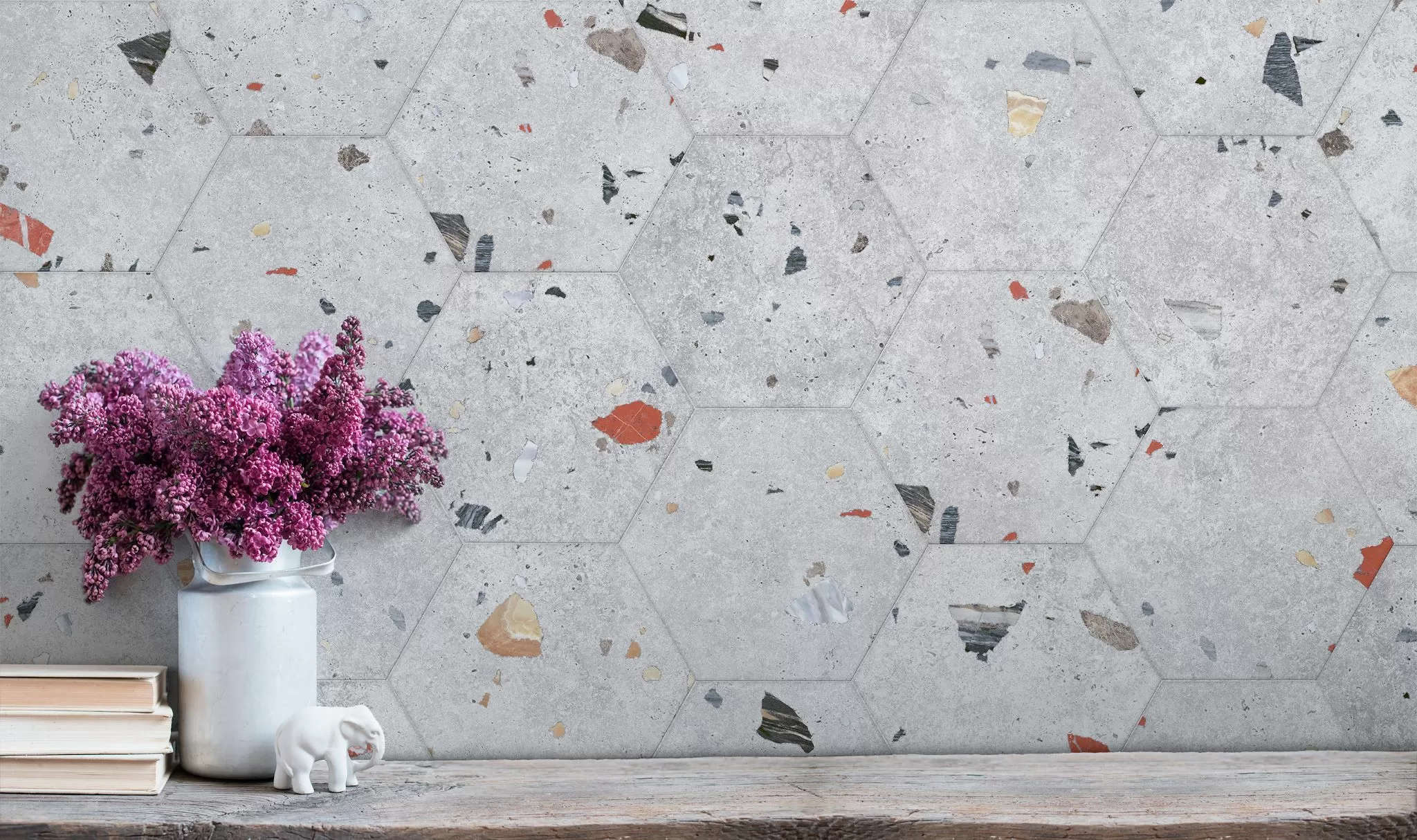 Керамогранит Sonar White Hexagonal 22x25