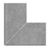 Керамогранит Наружный угол 90° Cement Grey Flat Handle 25x25