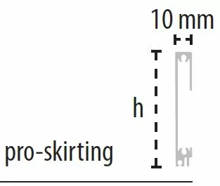 Профили и пороги B79141522 Pro-Skirting Aluminio Cromado 60x10x2500