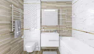 Плитка Champagne Mosaic Декор белый 20х50