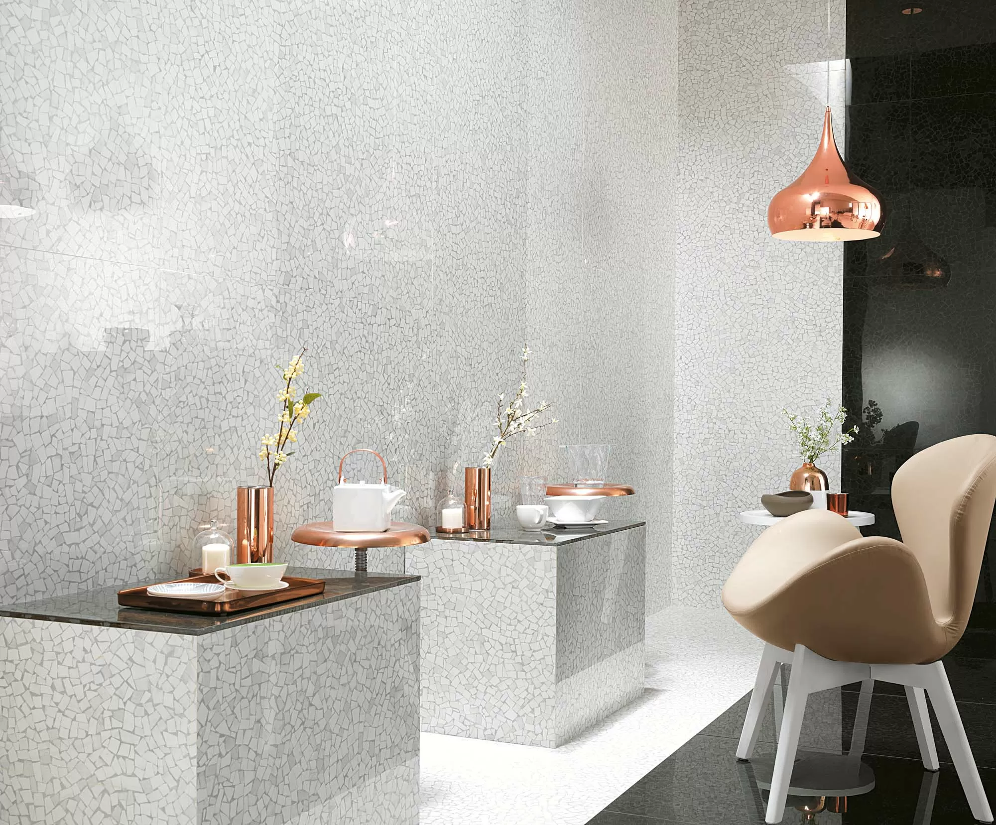 Мозаика fNGG Roma Diamond Nero Reale Macromosaico 30x30
