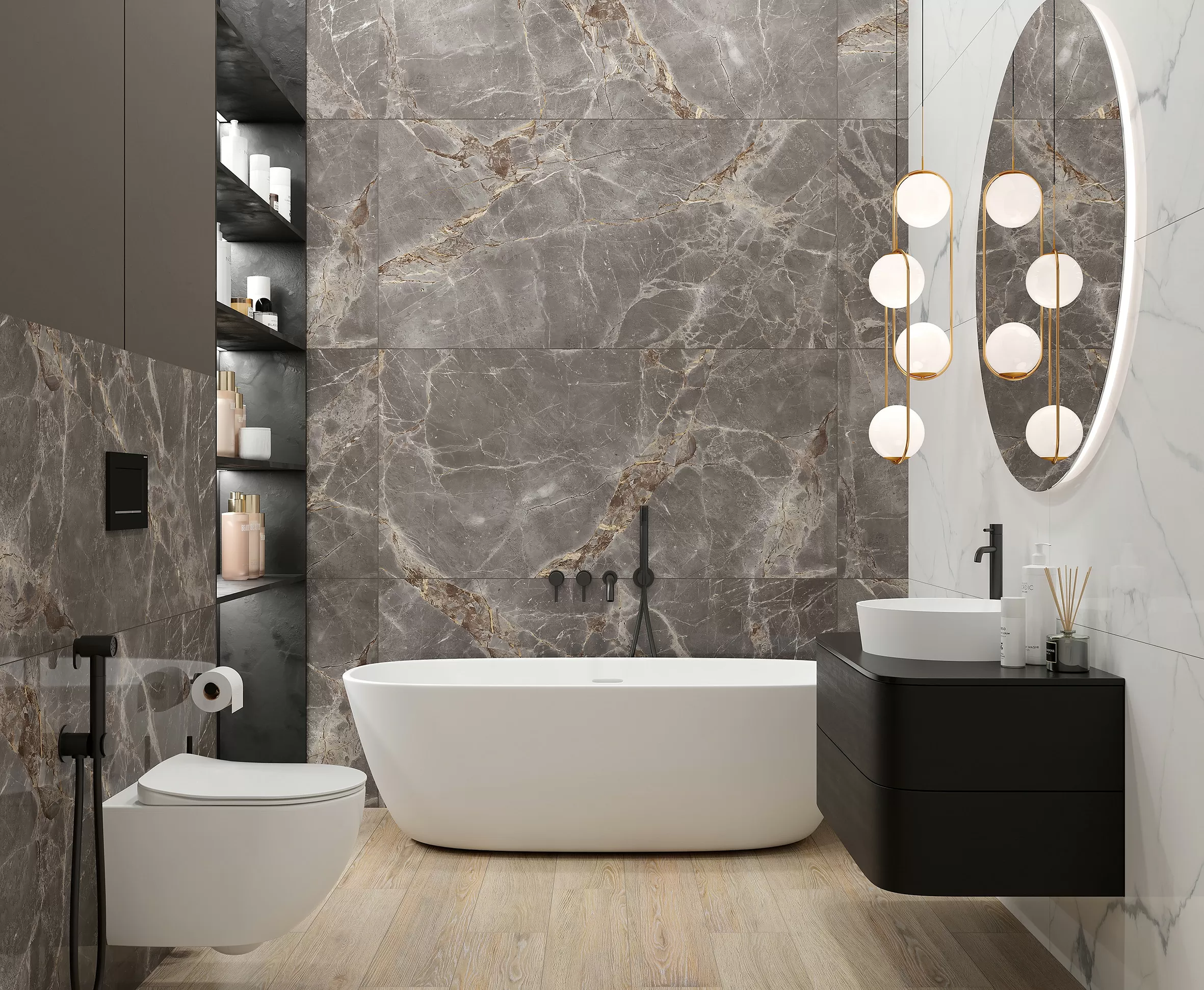 Керамогранит Nebula Grey Полированный 80x80