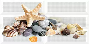 Плитка TD442_P6 Панно Дары моря 30*60