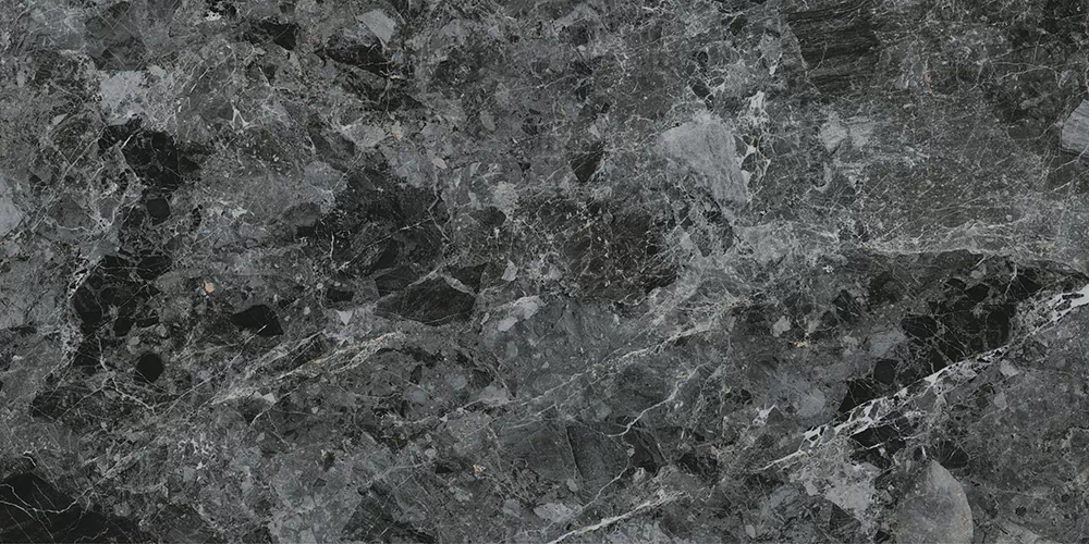 Керамогранит K948087LPR01VTER MarbleS Бреча Черный R9 7ЛПР 60x120