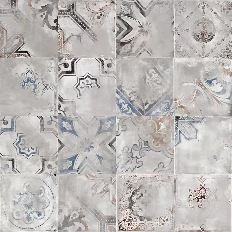 Керамогранит 0003480 PLAY RE-USED MIX GREY 20x20