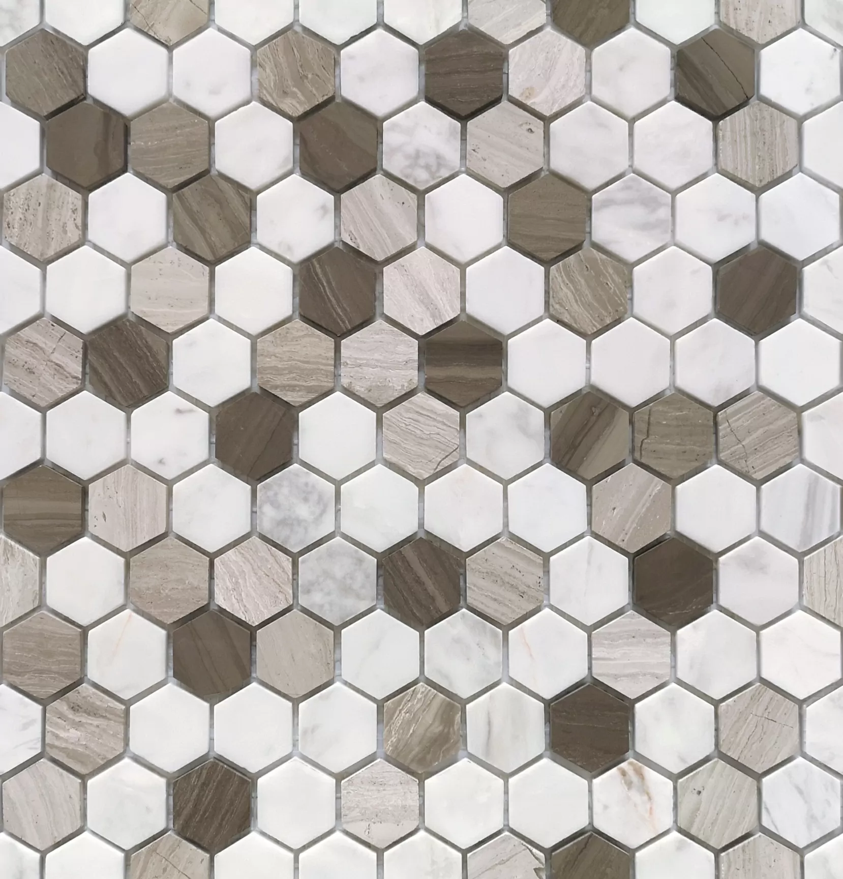 Мозаика Pietra Mix 3 MAT hex 18x30x6 285x305x6