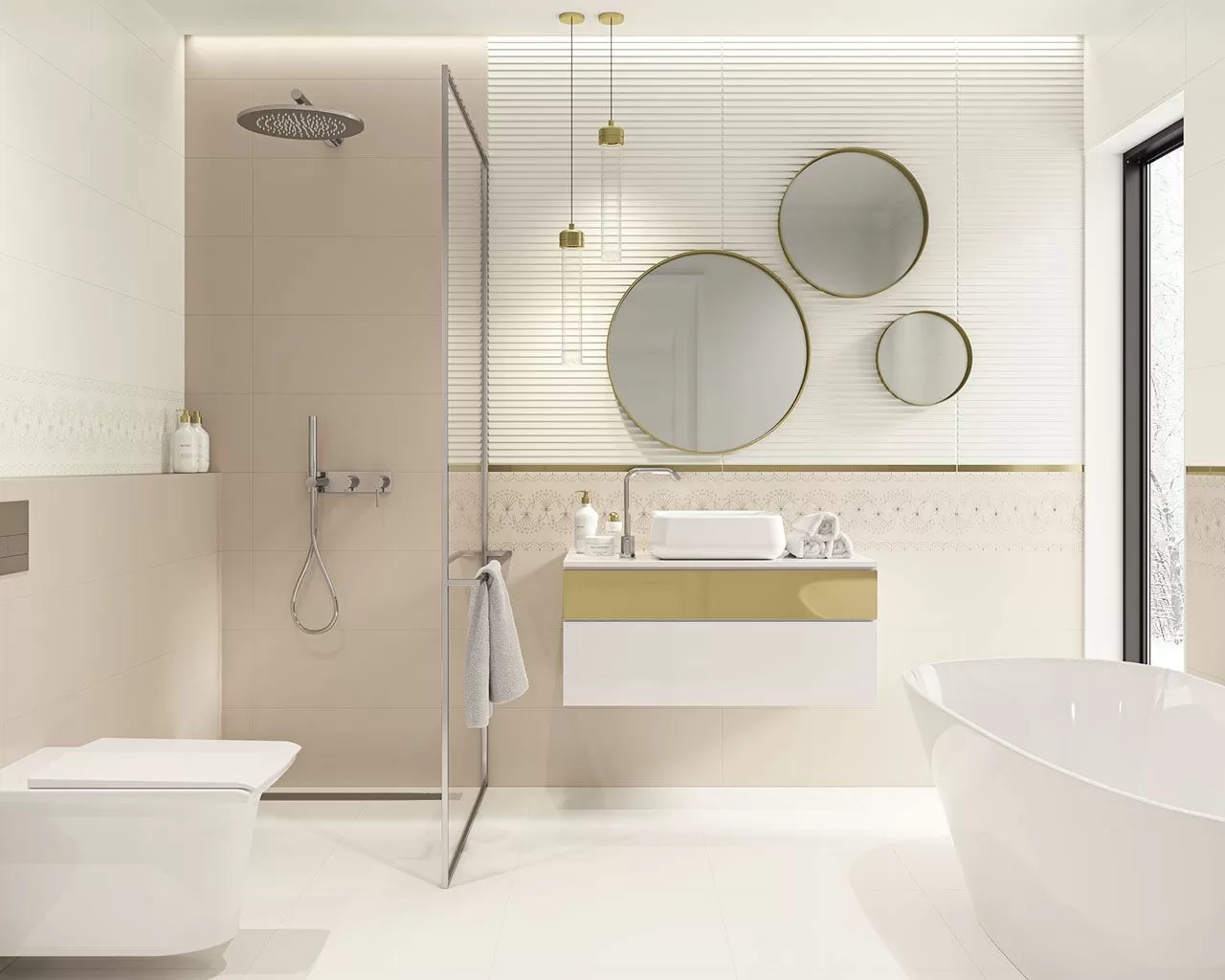 Плитка Caya Beige Inserto A 25х75