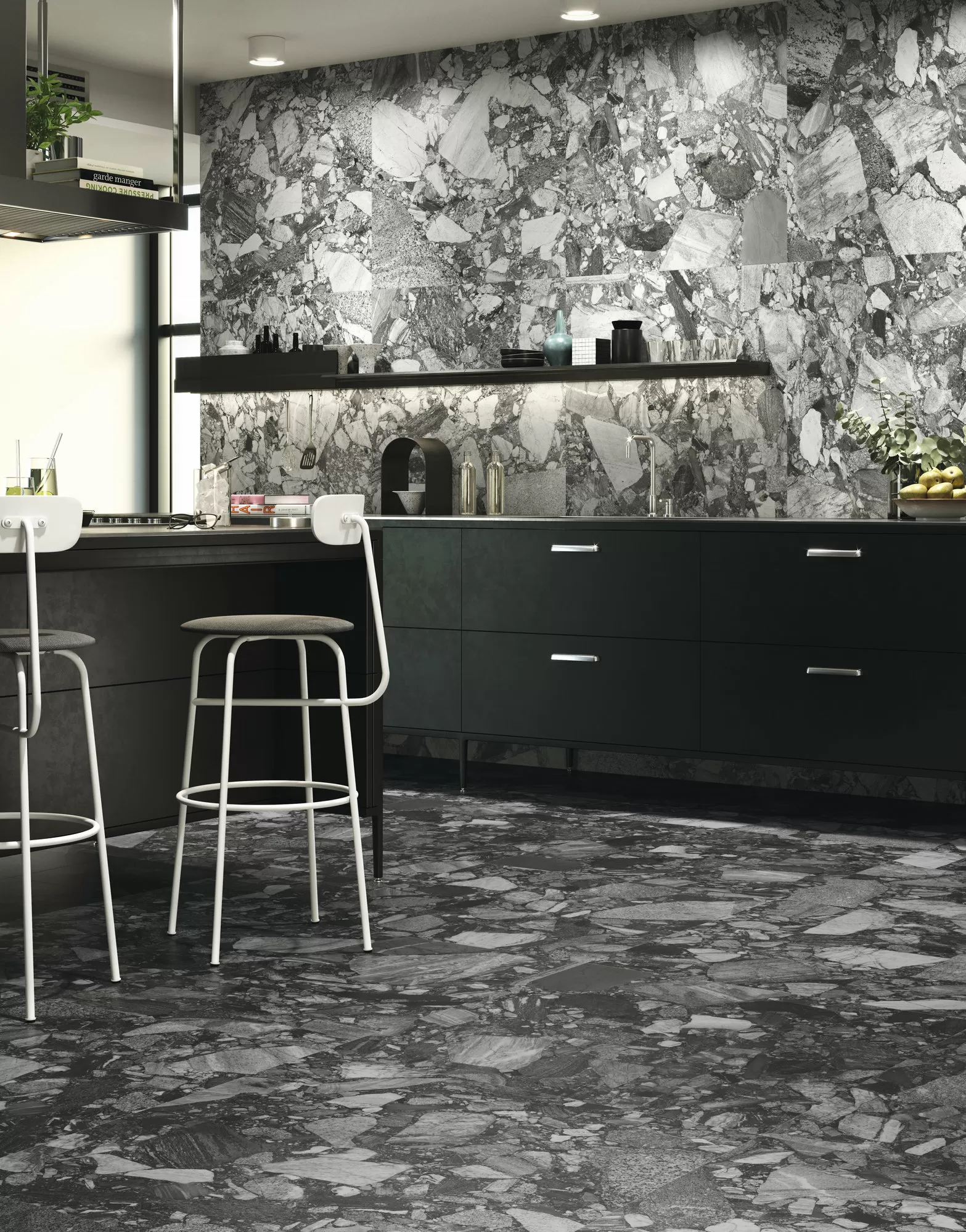 Керамогранит STONE RIVER BLACK NPLUS 90x90