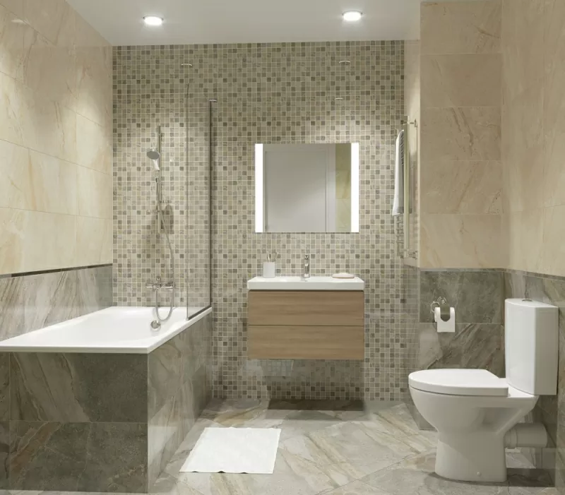 Керамогранит K-101/SR/d02 GENESIS BEIGE D02-CUT SR 60х60