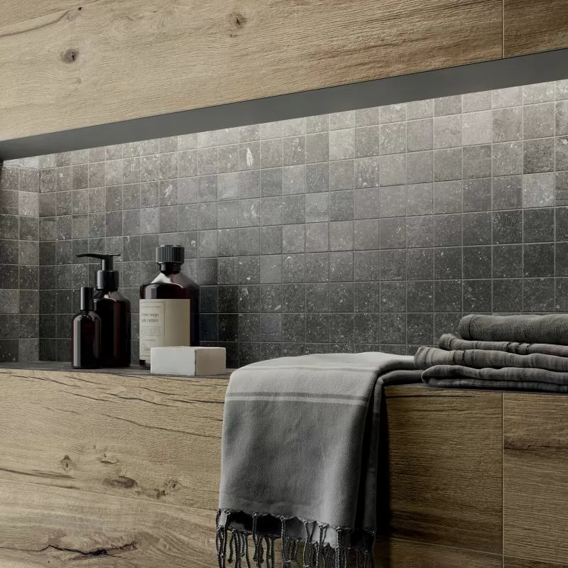 Керамогранит 0004880 Nordik Stone Domino Black Nat Rett 60x120