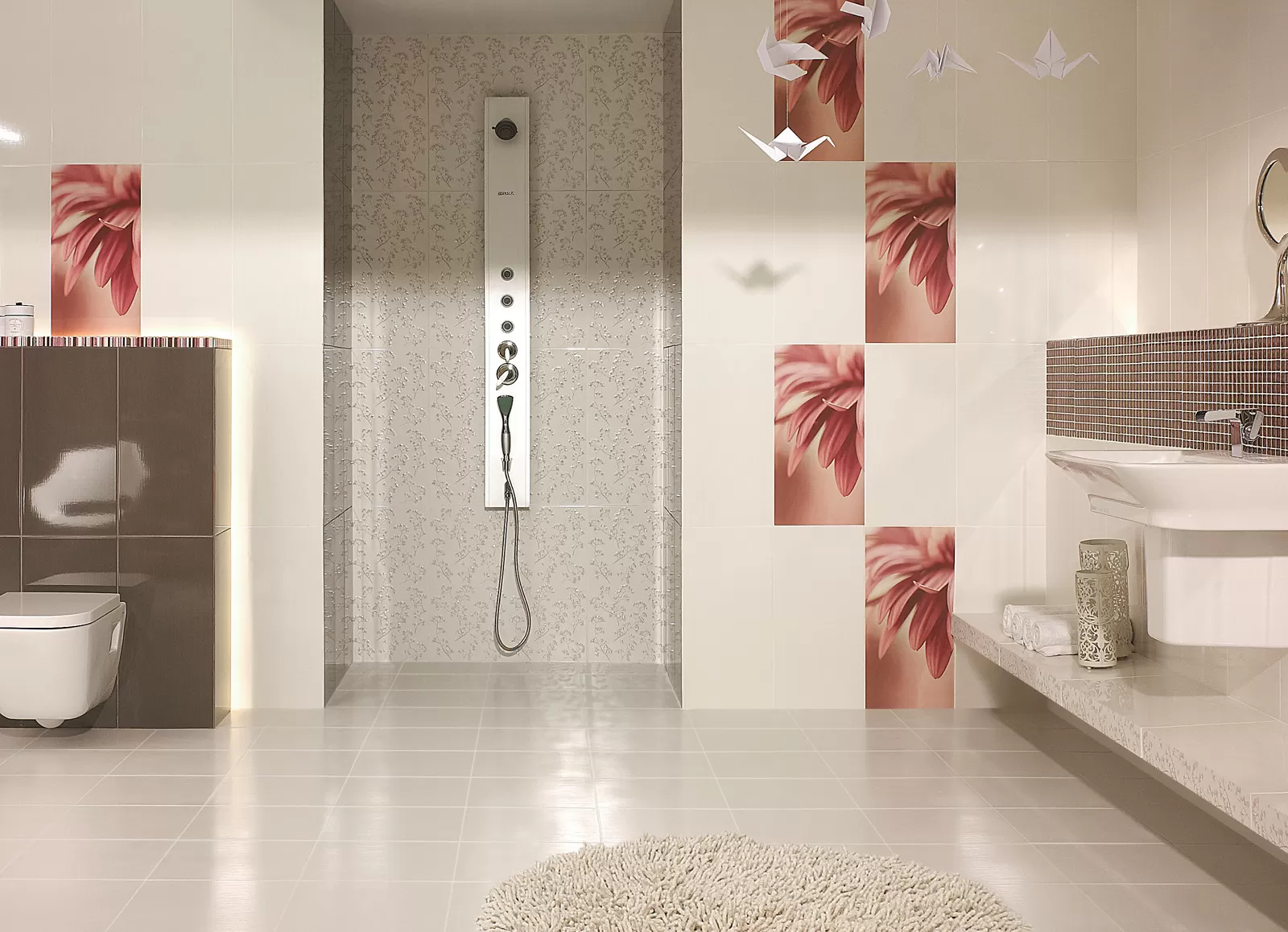 Плитка Sorenta mocca durst kwiaty В Декор 30x60
