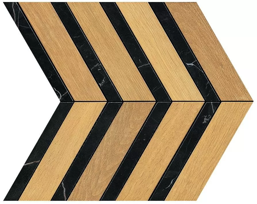 Мозаика AO3K Heartwood Malt Marble Chevron 29,4x28,7