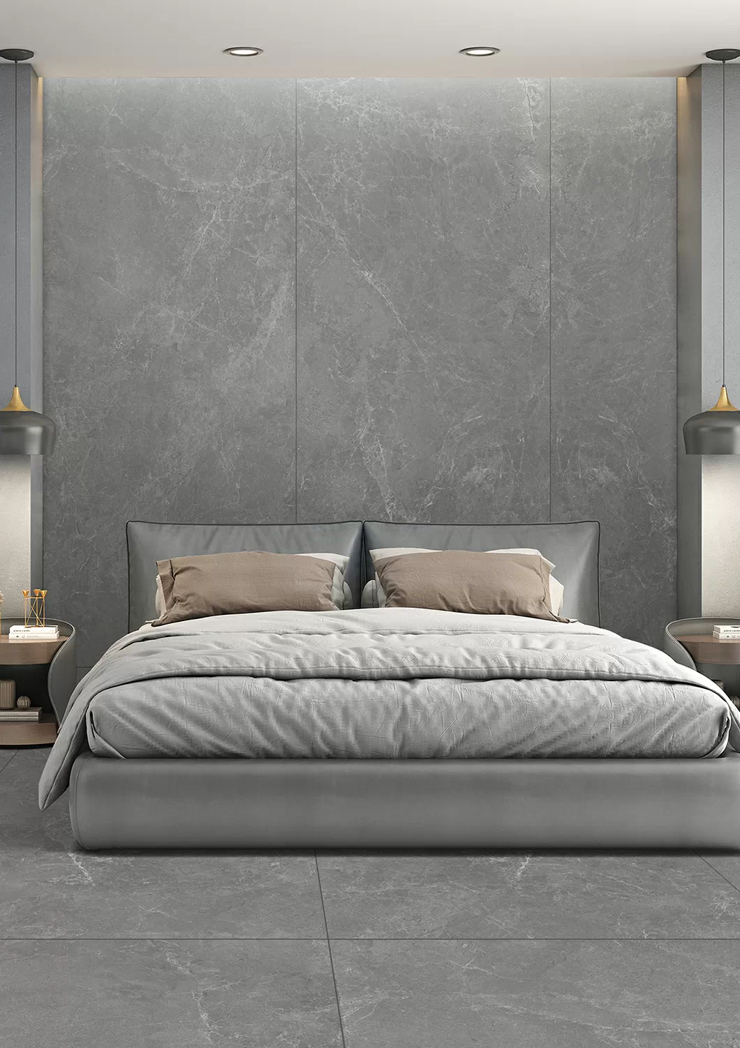 Керамогранит Travertine Grey Matt Carving 3200х1600х12