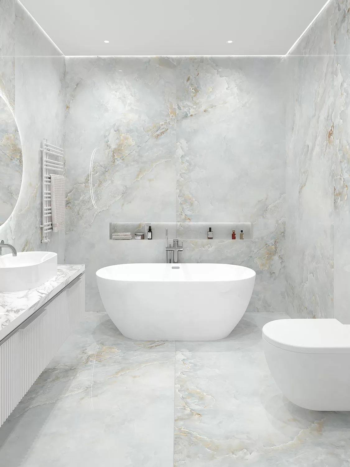 Керамогранит Beldia Bianco Elegance 2800х1200х6