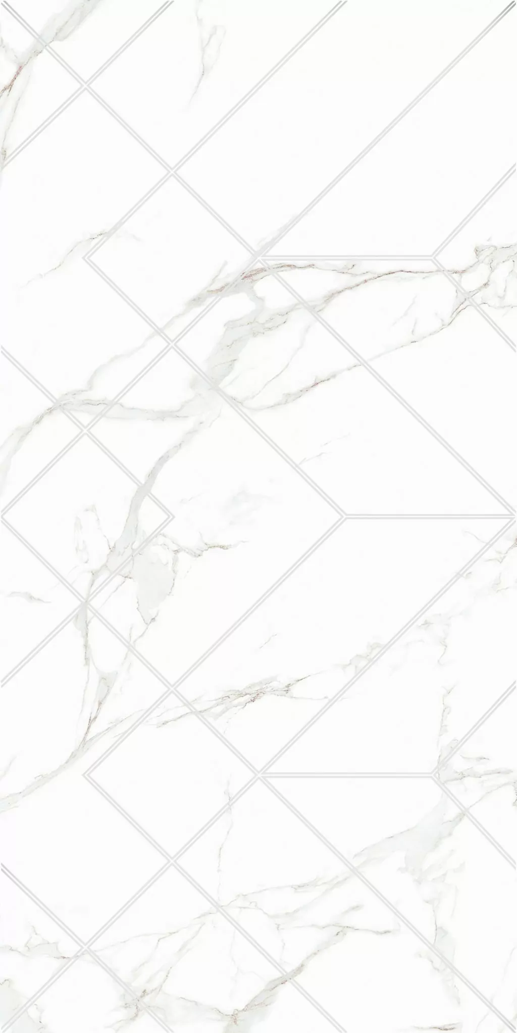 Плитка 0105 Amuletto White Decor 25x50