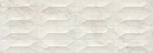 Плитка M4PE Marbleplay Calacatta Struttura Gem 3D Rett. 30х90