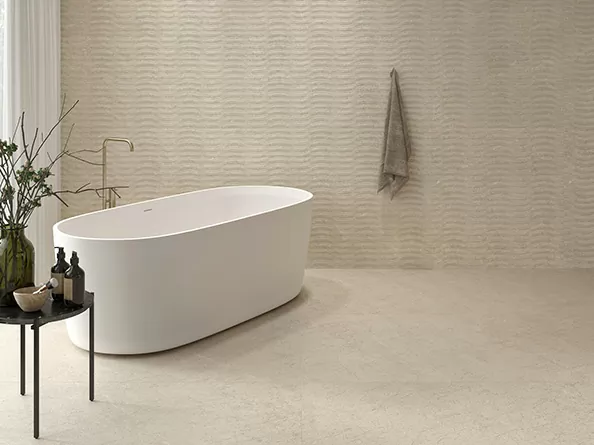 Плитка 28527 Rev. Alpine white waves 32*90