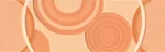 Плитка LGOT Glamour Apricot List. Circle Mix 2 8х25