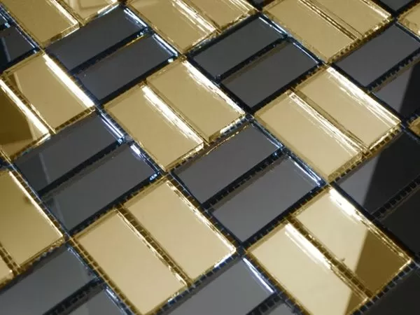 Мозаика GD42-5 Мозаика зеркальная на сетке (4.2x2) 26.2x26.2