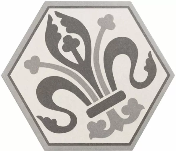 Керамогранит 21357 Hexatile Harmony B&W 17,5x20