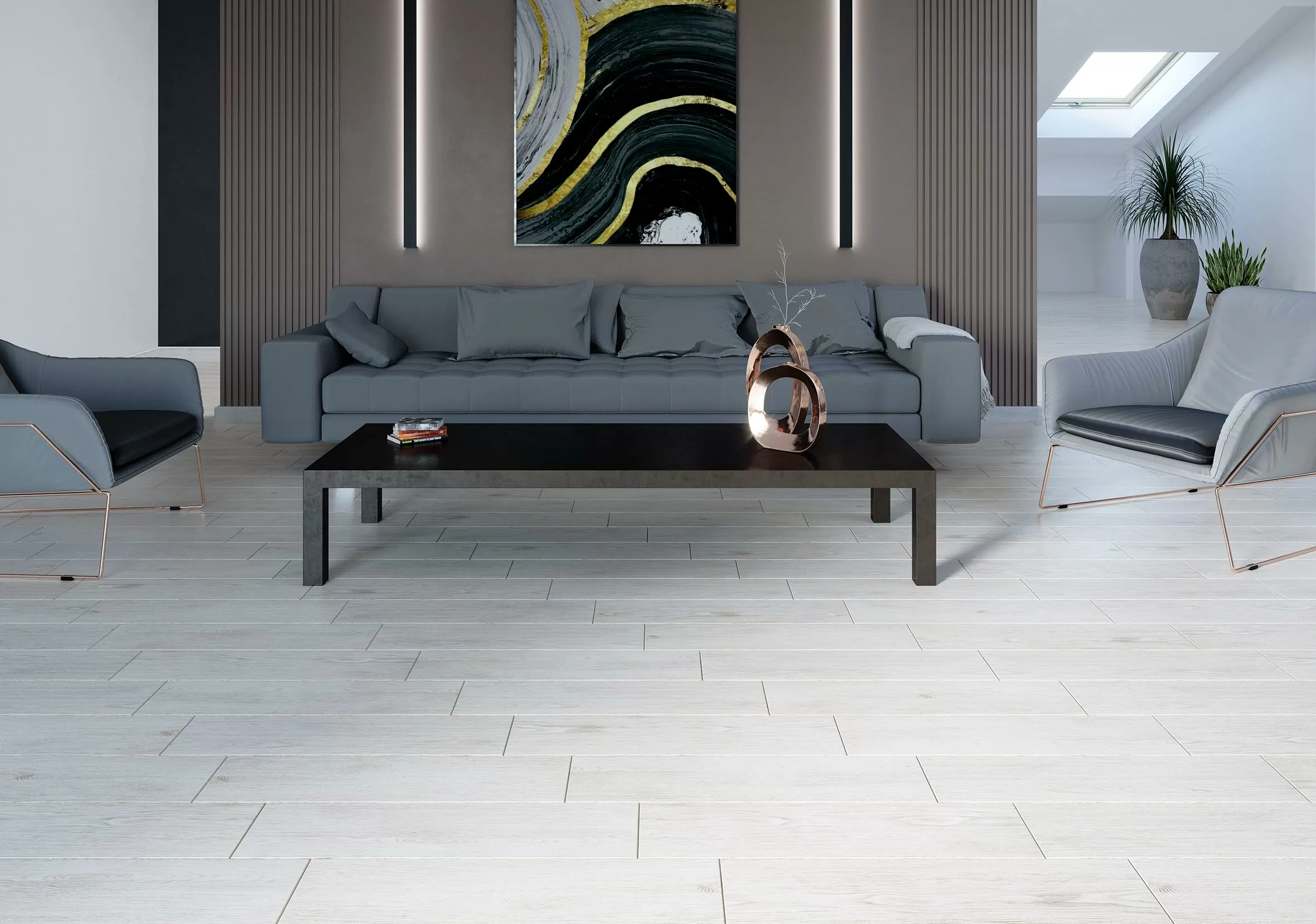 Керамогранит Oak светло-бежевый 15х60
