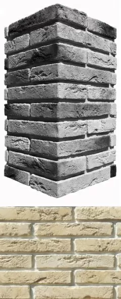 Искусственный камень 380-15 Остия брик угол 12x26.5x4.9