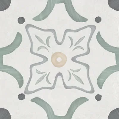 Керамогранит 3386036155 Sirocco Green Flower 9mm R10 22.3x22.3