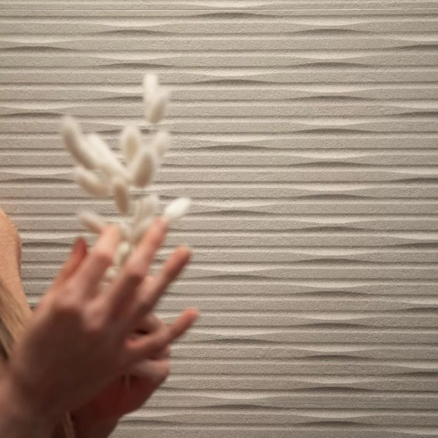 Плитка A577 3D Wall Carve Whittle Ivory 40x80