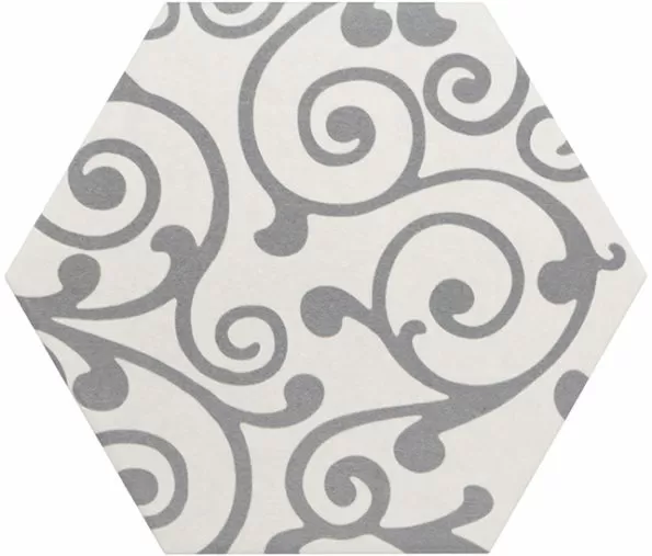 Керамогранит 21357 Hexatile Harmony B&W 17,5x20