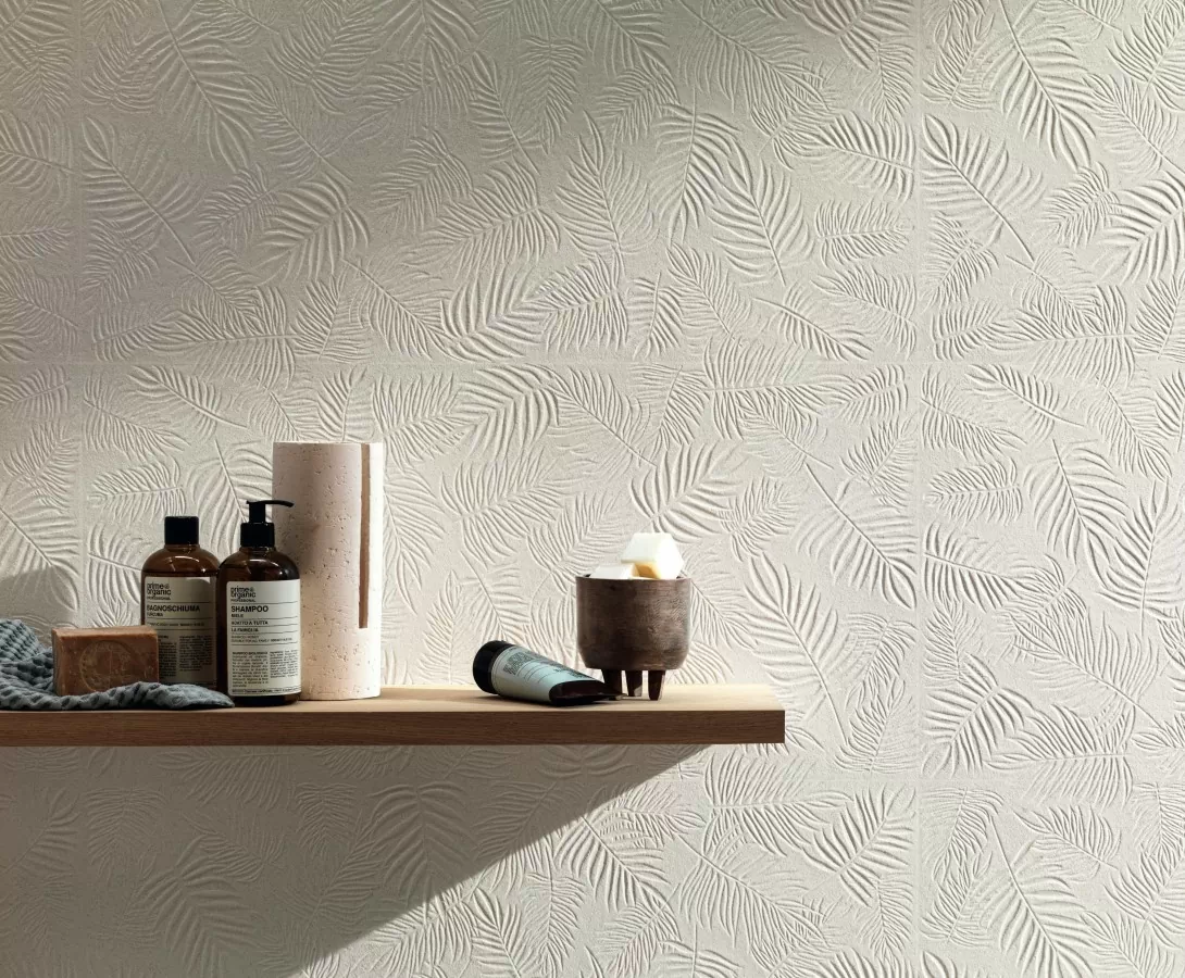 Плитка A57T 3D Wall Carve Field White 40x80