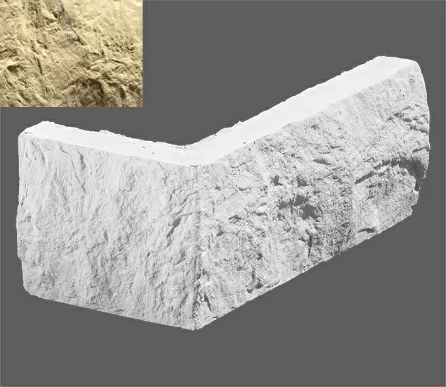 Искусственный камень Угловой элемент Анкона 050 7,5/27x9.5x1.6