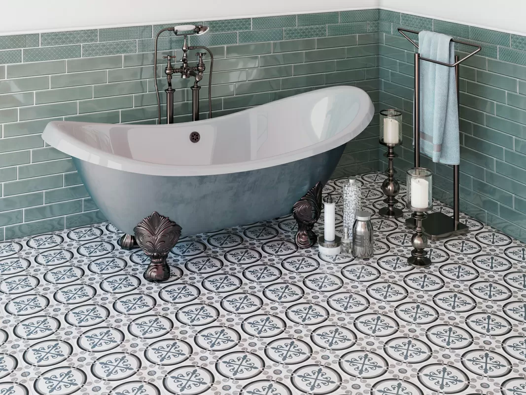 Плитка FLORENCIA DECOR GRIGIO 7.5x30