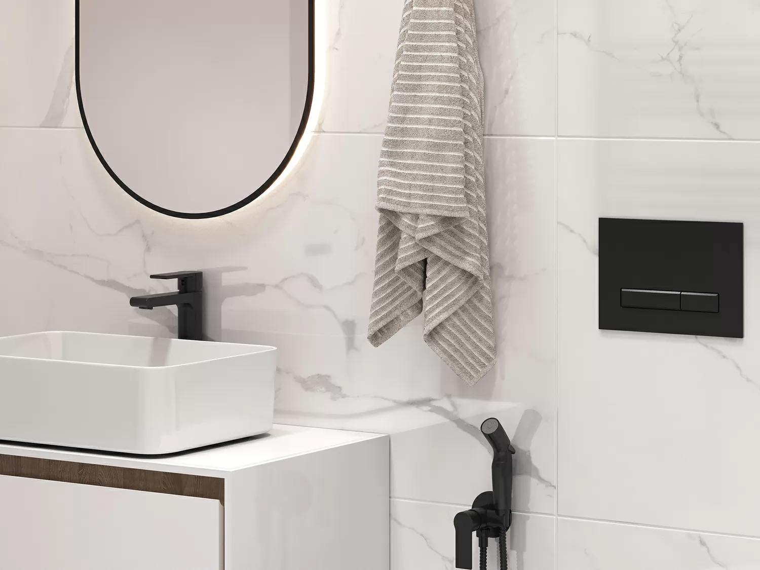 Керамогранит 17126 Deep Calacatta белый ректификат 60x120