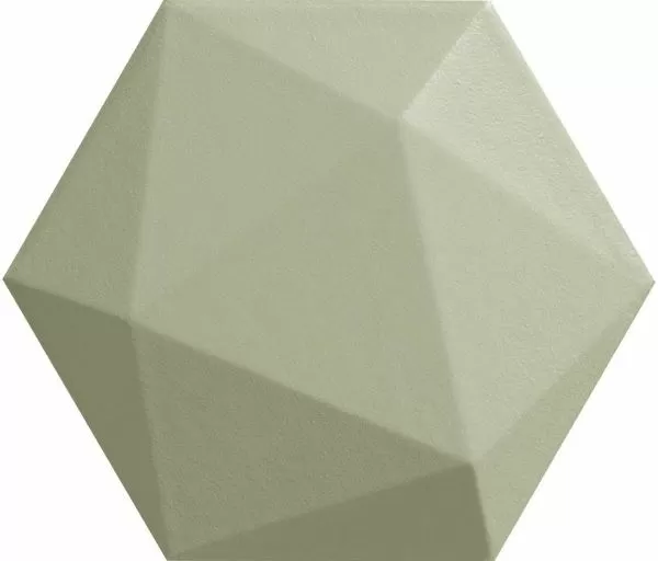 Плитка Origami green hex 11x12.5