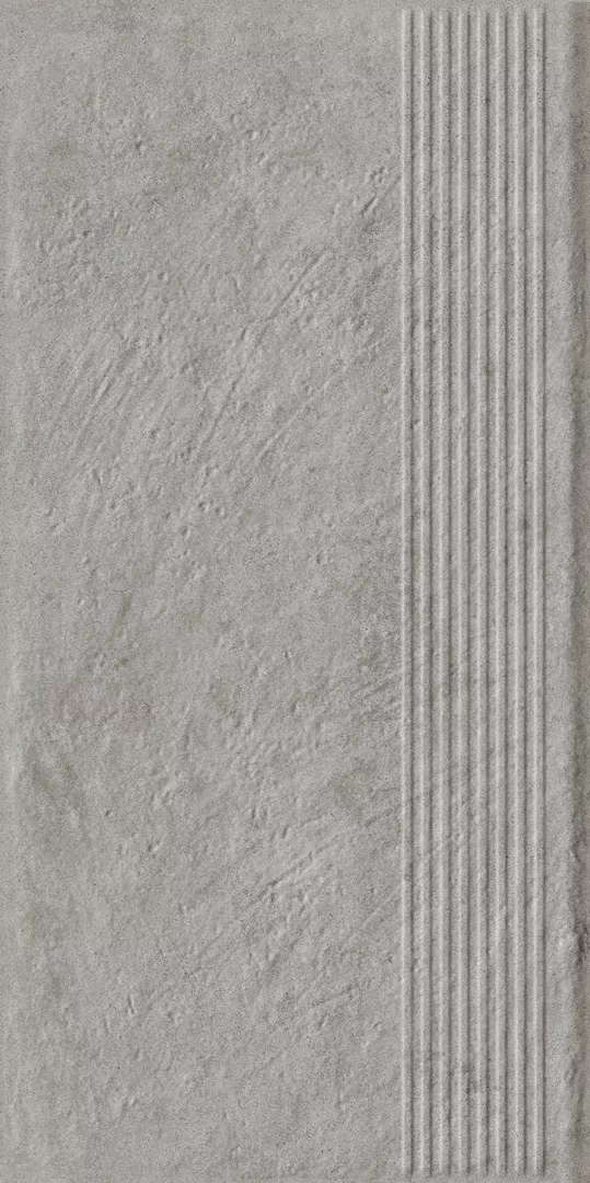 Клинкерная плитка Carrizo Grey Stopnica Prosta Struktura Mat 30x60