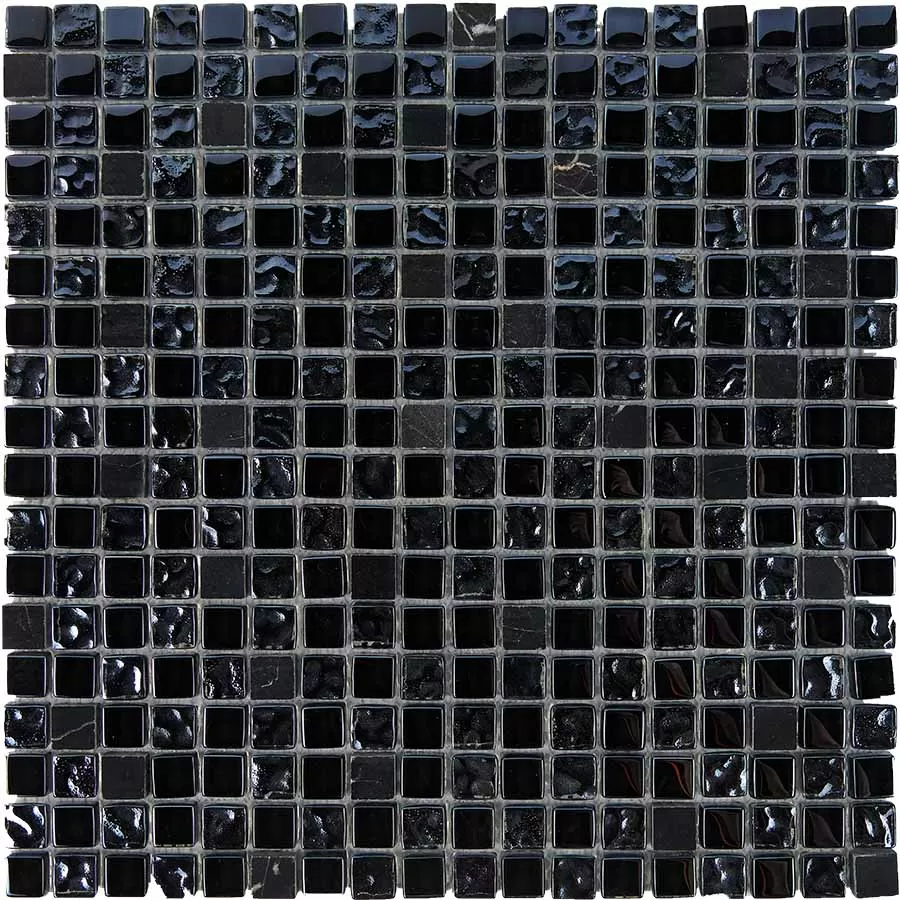 Мозаика PIX714 Мозаика из мрамора и стекла 15x15 300х300x8