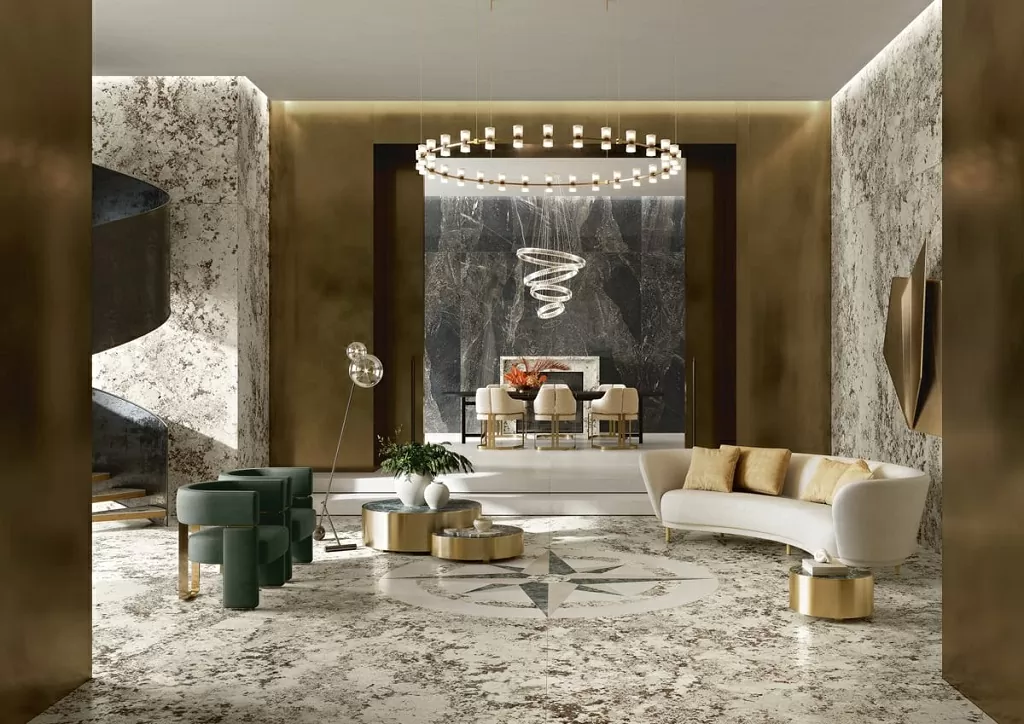 Керамогранит L175601MF6 Graniti Celeste Aran Lappato 75x150