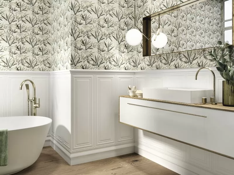 Плитка A038110 Boiserie Blanco Mate Rect 30x90