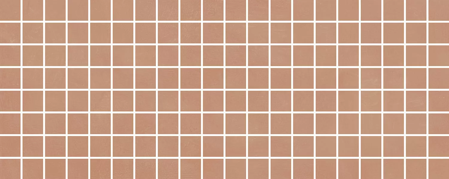 Мозаика MM7254 Декор Каннареджо мозаичный оранжевый матовый 20x50x0,8
