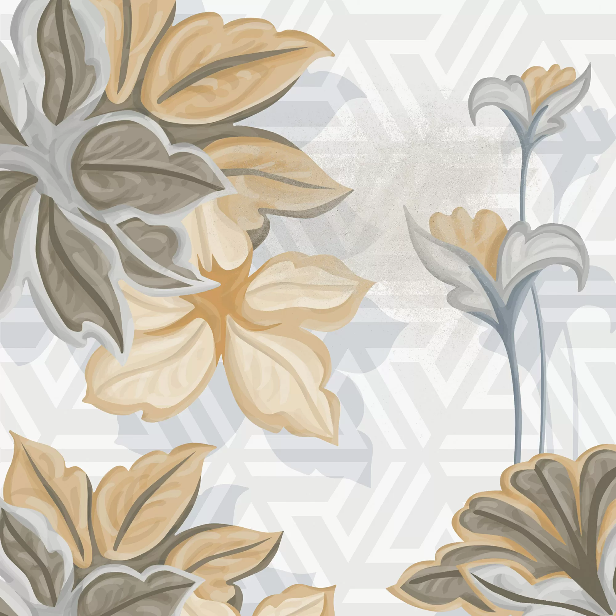 Керамогранит Flore Gris 20x20 (микс)