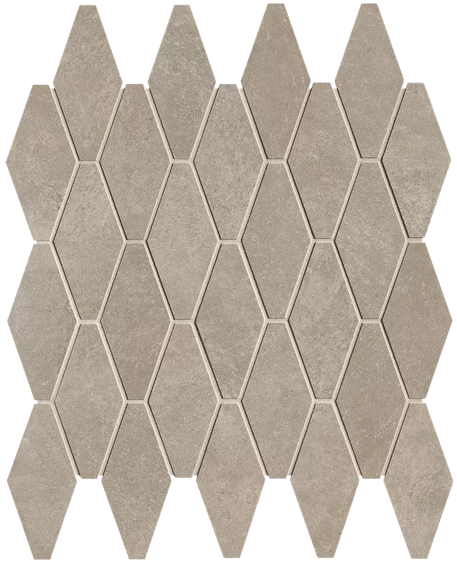 Мозаика fRW3 Nobu Grey Gres Rombi Mosaico Matt 31x35,5