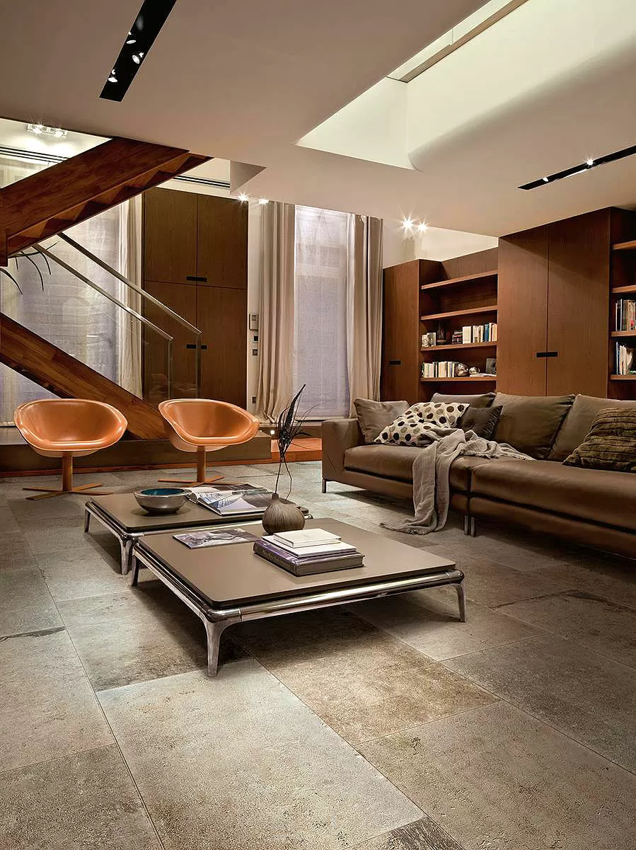 Керамогранит 744490 La Roche Ecru Smooth Ret 6mm 120x240