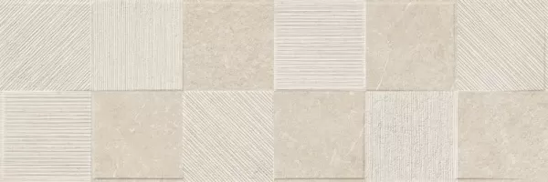 Плитка R8HU Eterna Blanco Struttura Quadro 3D rett. 30x90