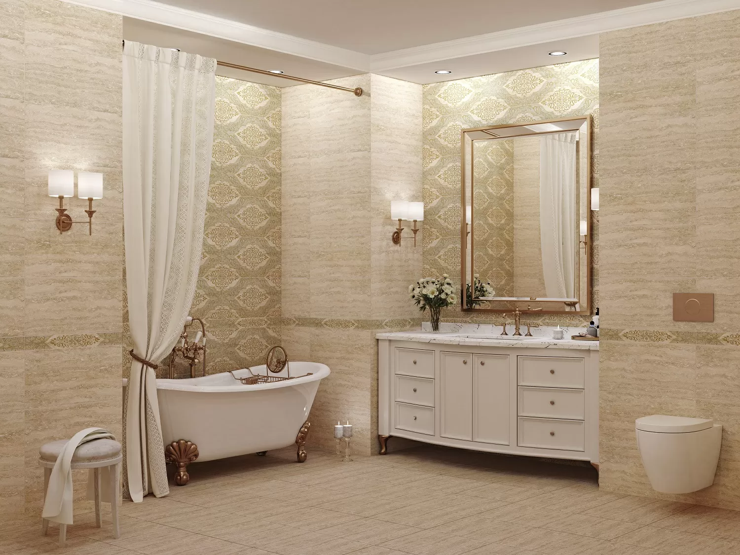 Плитка Декор Ascoli Beige Classico 31.5x63