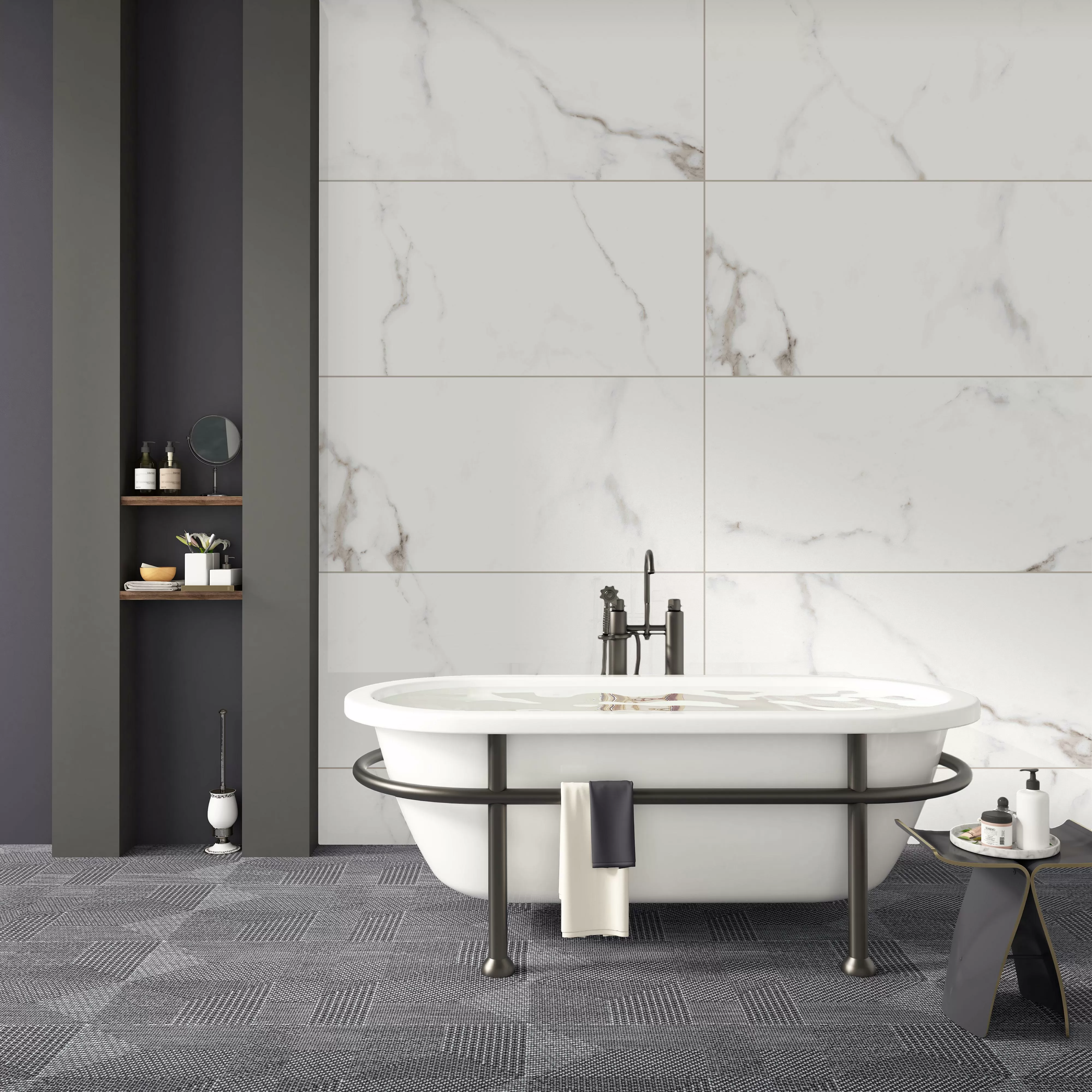 Керамогранит Calacatta Royal Сатинированный 60х120